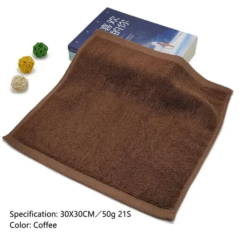 Puur Katoenen Vierkante Handdoek Dikke Absorberende Washandje Zachte Kleine Handdoek Voor Keuken Hotel Restaurant Kleuterschool Gezichtshanddoek