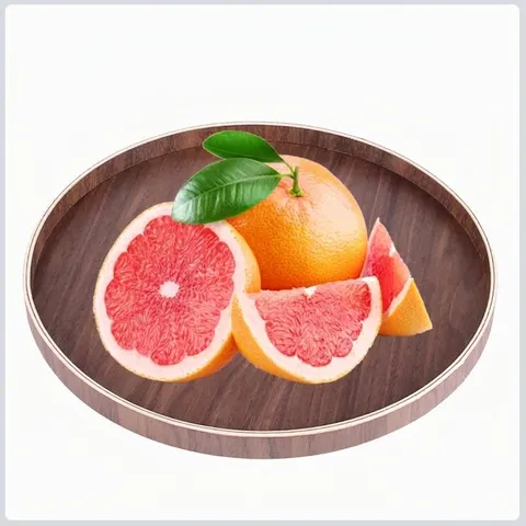 Japanischer Stil Rundes Holz Serviertablett Minimalistisch Naturholz Teller Für Tee Obst Essen Zuhause Küche Restaurant Dekor