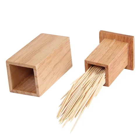Kreativer Zahnstocherhalter aus Holz Flaschenkürbis-Form Minimalistischer Zahnstocherspender Aufbewahrungsbox Für Zuhause
