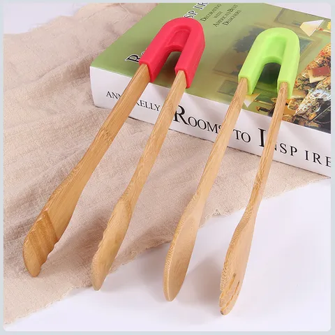 Modern Minimalist Silicone Food Tongs For Bread BBQ Buffet Serving Tongs Heat Resistant Silicone Grip Cooking Tools