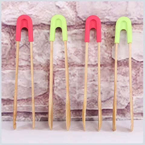 Modern Minimalist Silicone Food Tongs For Bread BBQ Buffet Serving Tongs Heat Resistant Silicone Grip Cooking Tools