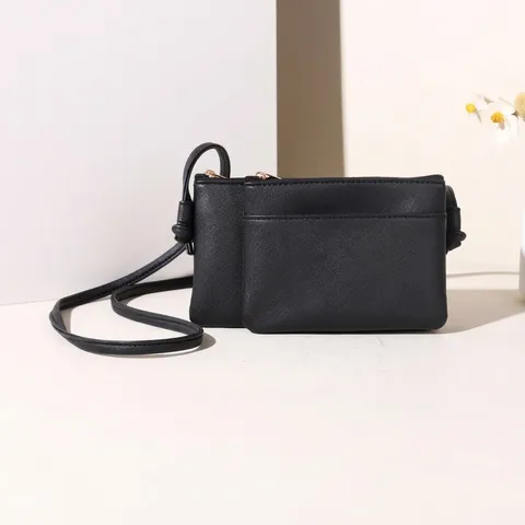 Dames Minimalistische PU Leer Crossbody Vierkante Tas Effen Kleur Kleine Schoudertas Voor Studenten Dagelijks Veelzijdige Mini Tas