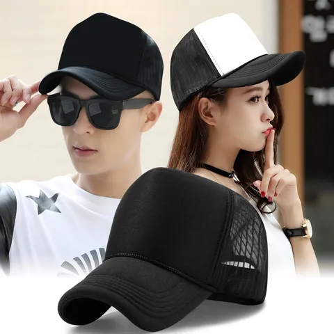 High Crown Mesh Trucker Cap Für Herren Damen Atmungsaktiv Snapback Sonnenhut Einstellbar Große Größe Casual Baseballkappe Für Outdoor
