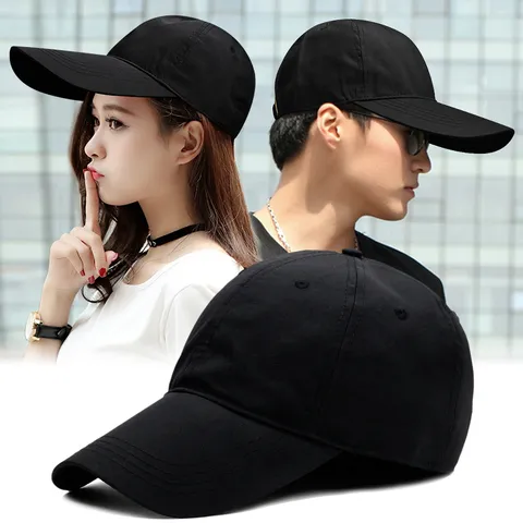 Gorra de Béisbol Secado Rápido Visera Extendida Talla Grande Sombrero de Sol Transpirable Deporte al Aire Libre Gorra Trucker Ajustable Unisex Moda