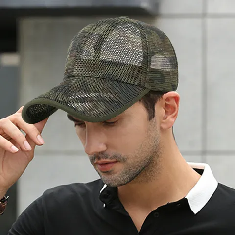 Καπέλο Μπέιζμπολ Unisex με Πλήρες Πλέγμα Διάτρητο Αναπνεύσιμο Καπέλο για Ήλιο για Υπαίθρια Αθλήματα Άνδρες Γυναίκες Ρυθμιζόμενο Καλοκαιρινό Trucker Hat