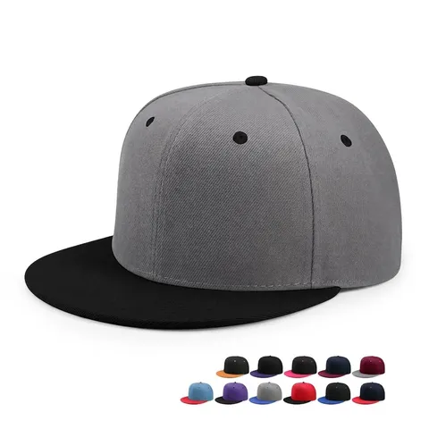 Gorra Snapback Hip Hop de Ala Plana Unisex Gorra de Béisbol de Poliéster Ajustable para Protección Solar al Aire Libre Streetwear