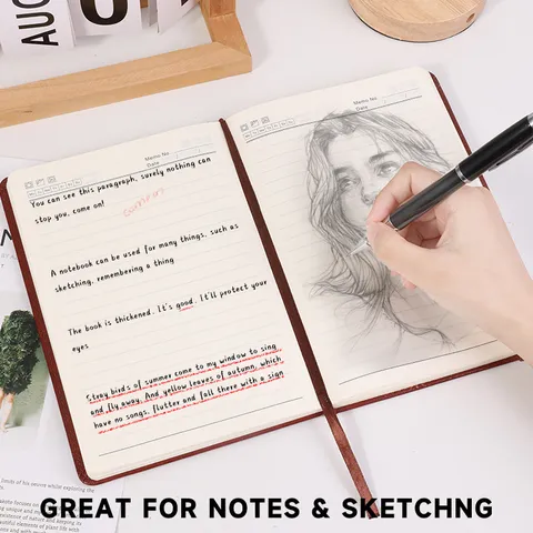 Faux Leather Business Notebook Embossed Tree Of Life Journal With Elastic Strap Vintage Office Meeting Records Diary Notebook