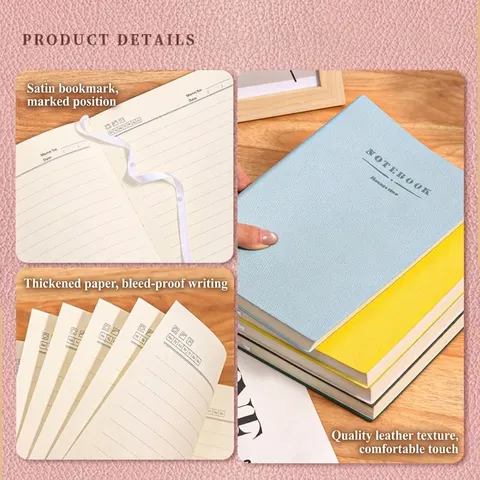 Minimalistisches A4 A5 Soft Kunstleder Notizbuch Verdickt Liniert Journal Für Büro Business Schule Studenten Schreiben Tagebuch