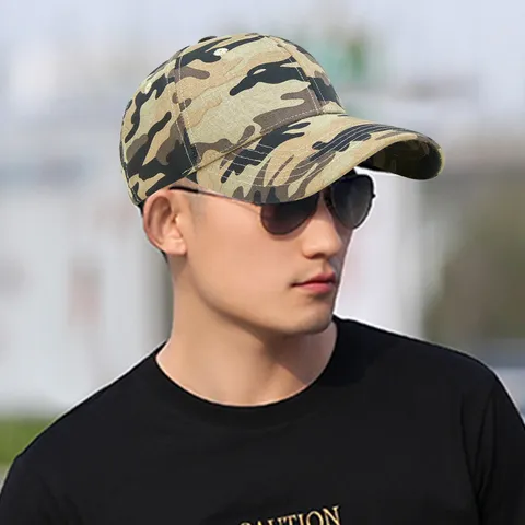 Berretto da Baseball Mimetico Unisex Cappello Parasole Sportivo All'aperto in Cotone Regolabile Camo Dad Hat per Uomo Donna Tempo Libero Moda Protezione Solare Berretto con Visiera