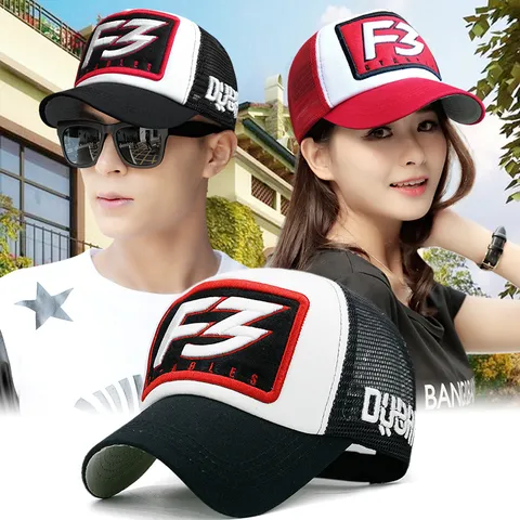 Unisex Μοντέρνο Trucker Hat με Κέντημα Γραμμάτων Πλέγμα Αναπνεύσιμο Καπέλο Ήλιου Ξέφτια στις Άκρες Καπέλο Μπέιζμπολ για Υπαίθρια Σπορ Ταξίδι