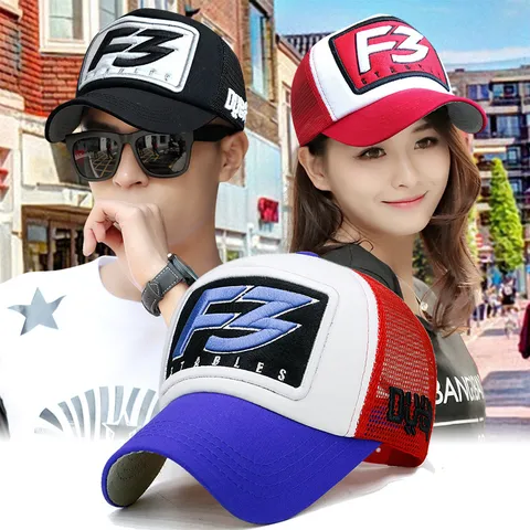 Unisex Μοντέρνο Trucker Hat με Κέντημα Γραμμάτων Πλέγμα Αναπνεύσιμο Καπέλο Ήλιου Ξέφτια στις Άκρες Καπέλο Μπέιζμπολ για Υπαίθρια Σπορ Ταξίδι