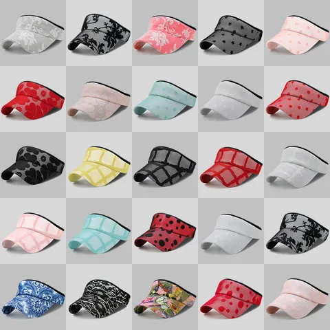 Visera de Sol de Encaje Floral para Mujer Apta para Coleta Gorra de Béisbol Verano Aire Libre Deporte Playa Transpirable Protección UV Casual