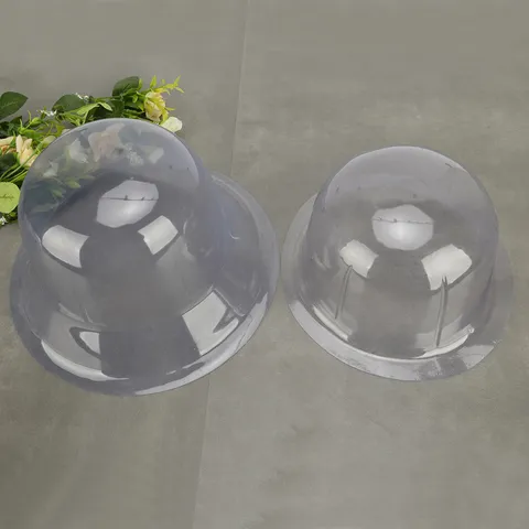 Transparenter PVC Hutformer Rundkopf Stütze Anti-Deformation Panama Fischerhut Einsatz Schutz Für Erwachsene Und Kinder Schrank Aufbewahrung
