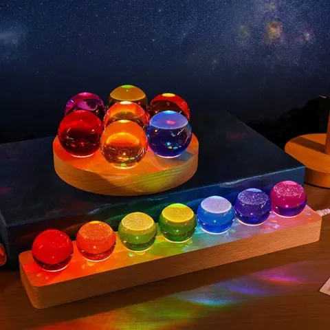 Bunte Weiße Kristallglaskugel Dekorative Runde Kugel Für Zuhause Wohnzimmer Büro Dekor Sternenmuster Kristallkugel Handwerk