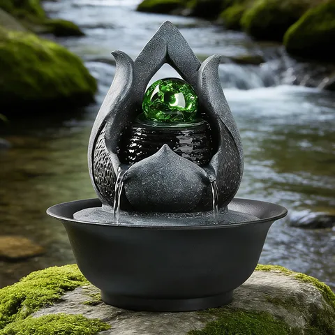 Transparent K9 Crystal Bubble Ball Glass Sphere For Desktop Water Fountain Office Home Feng Shui Decoration Ornament Craft Gift
