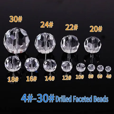 Clear Faceted Crystal Ball Chandelier Prisms Suncatcher Beads K9 Crystal Sphere For Lamp Parts Decoration Home Decor Accessories