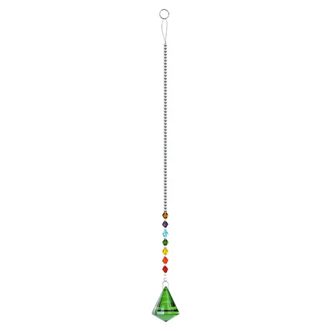 Crystal Ball Pendant DIY Beaded Chain Multi-Faceted Prism Glass Hanging Ornament For Home Decor Lighting Accessories