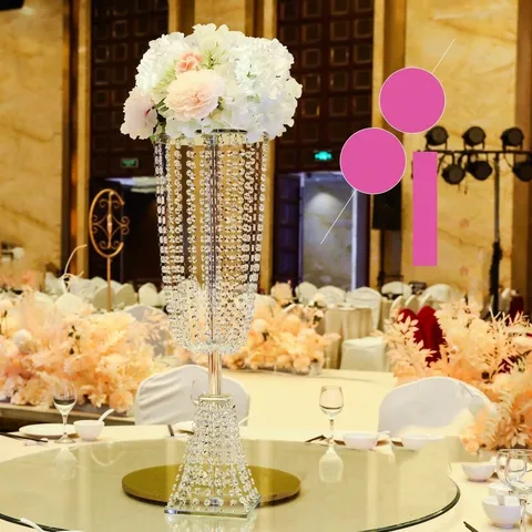 Luxuriöser Blumenständer Im Europäischen Stil Aus Kristall Hochzeit Centerpieces Kerzenhalter Kuchendisplay Für Bankett Hotel Villa Tischdeko