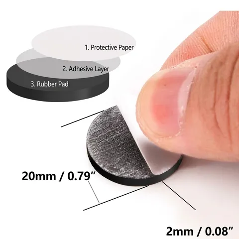 Pegatinas Magnéticas Flexibles Redondas De Goma Con Respaldo Adhesivo Para Cuentas DIY Imán De Nevera Materiales Para Manualidades