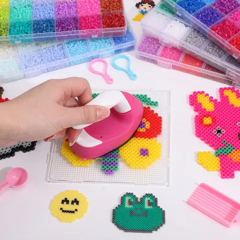 Manueller Einlochlocher Mit Gummiertem Ergonomischem Griff Für DIY-Papierbasteln Perlen Handgefertigtes Werkzeug Blau Rosa