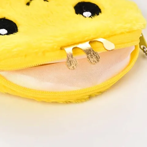 Simpatico Portamonete in Peluche a Forma di Polpo Mini Portafoglio con Cerniera a Corona Per Bambini Donna Auricolari Cavo Dati Borsa Piccola Portachiavi Pendente