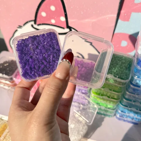 Große Kapazität Steckperlen Aufbewahrungsbox Transparenter Kunststoff Schmuck Organizer Koffer Multi-Grid DIY Basteln Aufbewahrungsbehälter Mit Deckel