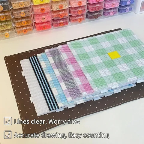 Square Fuse Bead Pegboard With 78x78 Long Nails High Temperature Resistant Plastic DIY Craft Pixel Art Boards Educational Handwork Tools