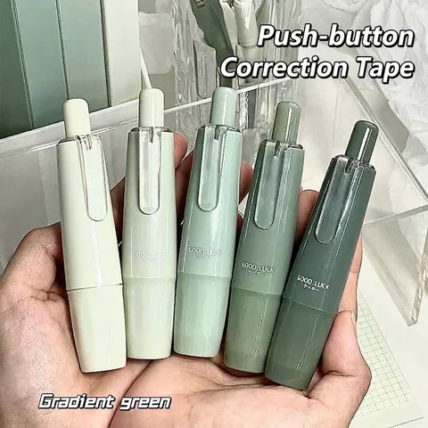 Aesthetic Gradient Correction Tape Aesthetic School Office Supplies Refillable Press Type Eraser Tape For Student Writing Stationery
