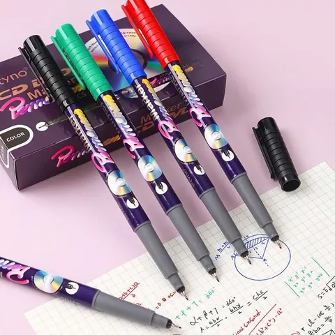 Permanent Marker Pens Waterproof Quick Dry Oil Based Fine Point Needle Tip For Students Journal Office Multi Color Marking Pens