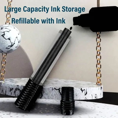 Refillable Permanent Marker Waterproof Quick Drying Oil Based Plastic Body Pen For Office School Supplies Black Red Blue Green