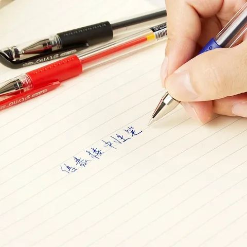 Bolígrafo de Gel con Punta de Bala GP-100 0.5mm Tinta Negra Azul Roja Bolígrafo de Firma Para Escuela Estudiante Oficina Escritura Profesional Papelería
