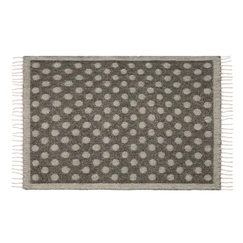 Faux Mohair Polka Dot Jacquard Blanket Thick Warm Shawl With Tassel Fringe Soft Cashmere Feel Sofa Throw Winter Home Decor