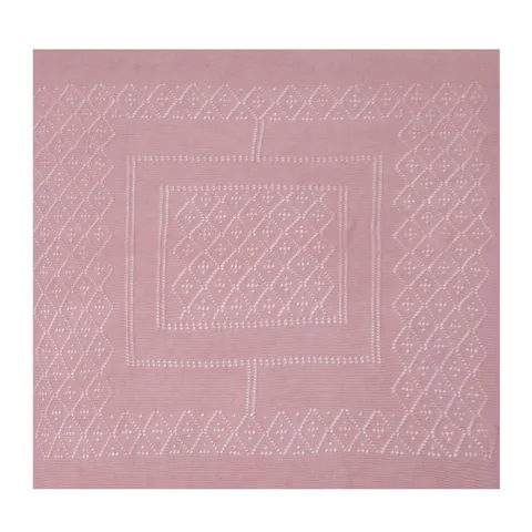 Russian Style Knit Scarf Shawl Hollow Out Geometric Pattern Square Wrap Winter Warm Polyester Scarf For Women