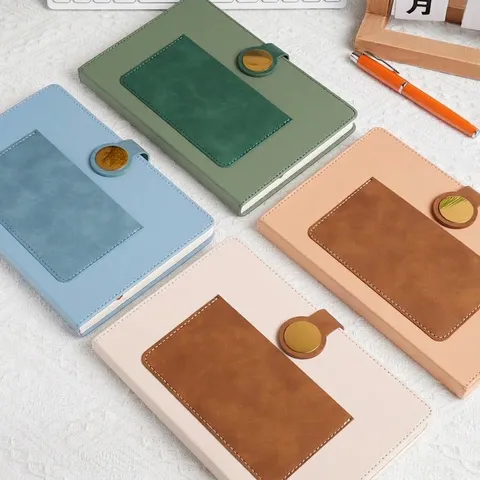 Literarisches Retro Patchwork PU Leder Notizbuch A5 Größe Magnetschnalle Tagebuch Journal Für Büro Schule Studenten Schreibwaren