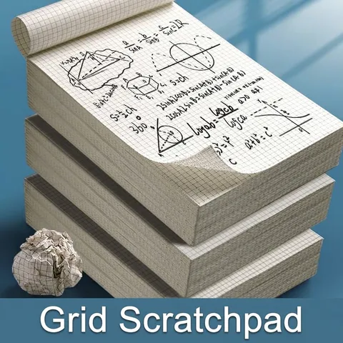 Thickened Grid Scratch Paper Notebook For Students Grid Lined Blank Drafting Pads For Postgraduate Entrance Exam Office School Writing Supplies