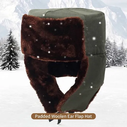 Winter Oeshanka Hoed Voor Heren Dames Verdikte Kunstbont Trapper Hoed Warm Winddicht Outdoor Russische Bombermuts Koude Bescherming Oorkleppen Hoed