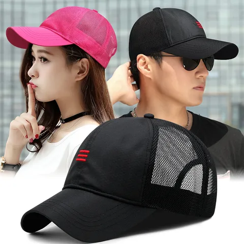 Men Mesh Baseball Cap Quick Dry Large Head Size Adjustable Breathable Sun Hat Outdoor Casual Sport Trucker Hat