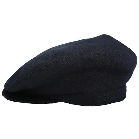 Retro Herren Wollmischung Schirmmütze Warm Winddicht Oktogonale Mütze Für Mittelalte Ältere Herbst Winter Beret Flachmütze
