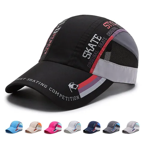 Quick-Dry Baseball Cap Men Women Summer Thin Breathable Sun Hat Long Brim Adjustable Outdoor Sun Protection Tongue Cap