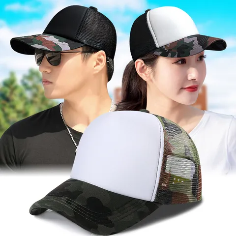 Καπέλο Μπέιζμπολ Camouflage Mesh Αναπνεύσιμο Αντηλιακό Trucker Hat Ρυθμιζόμενο Αθλητικό Καπέλο για Άνδρες Γυναίκες