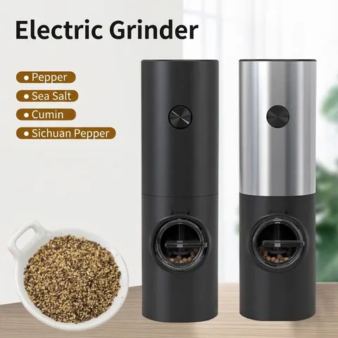 Schwerkraftsensor Elektrische Pfeffermühle Edelstahl Automatische Salzmühle Mit Einstellbarer Grobheit Kabellose Gewürzmühle Küche Kochwerkzeug