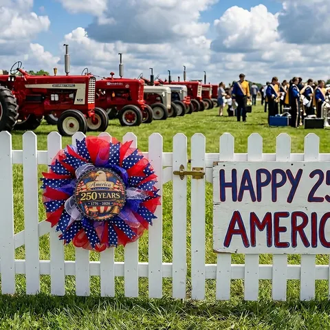 Amerikaanse Onafhankelijkheidsdag 250 Jaar Jubileum Mesh Krans Rood Wit Blauw Patriotische Zeearend Krans Voor Tuin Decoratie