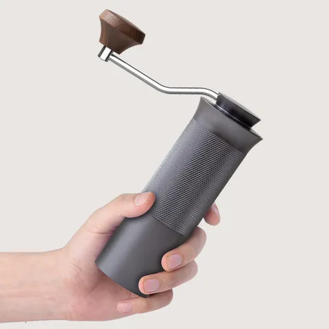 Portable Manual Coffee Grinder Aluminum Alloy Hand Coffee Mill With CNC Stainless Steel Core Adjustable Burr Grinder For Home Travel Camping