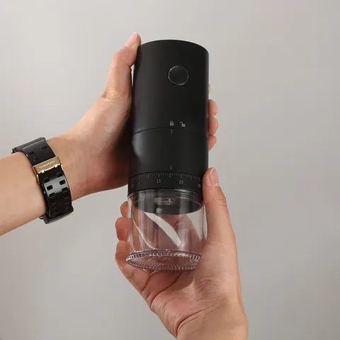 Portable Electric Coffee Grinder USB Rechargeable Bean Grinder With Adjustable Settings Ceramic Burr Grinder For Home Office Travel