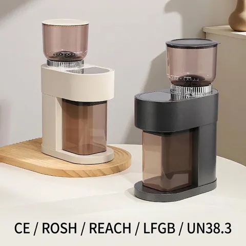 Professionelle Elektrische Kaffeemühle Mit Edelstahl-Mahlwerk Einstellbare Mahlgrade Automatische Kaffeebohnen-Mahlmaschine Für Espresso Filterkaffee French Press Home Office