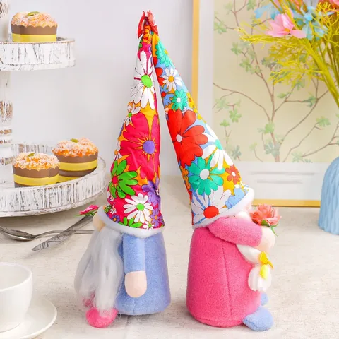 Gnomo di Girasole del Ringraziamento Bambola di Peluche Rudolph Senza Volto Decorazione per la Festa del Raccolto Ornamenti per la Tavola di Casa
