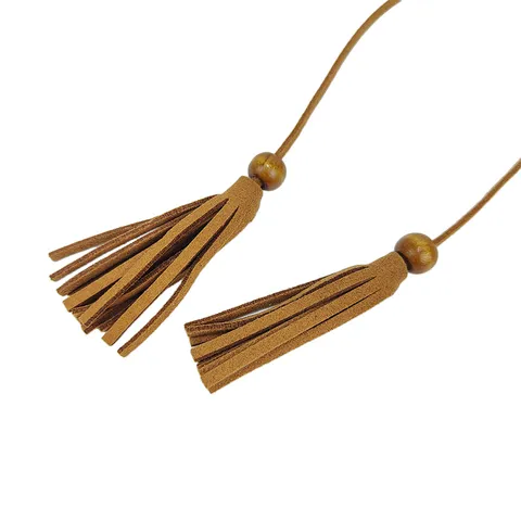 Boheems Laser Gesneden Bloem Taille Riem Vrouwen Kwastje Strikken Touw Dun Riem Retro Decoratieve Tailleketting Voor Jurk Mode