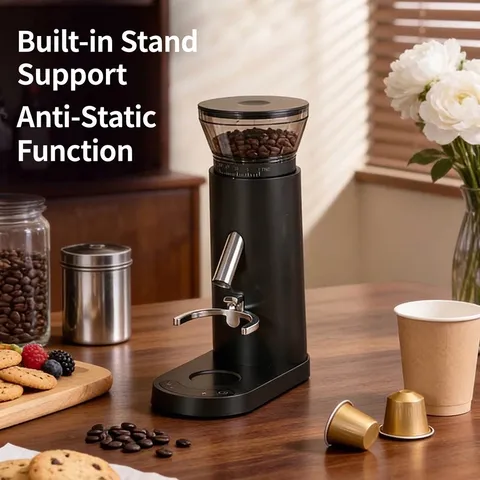 Professional Electric Coffee Grinder Portable Rechargeable Wireless Coffee Bean Mill Stainless Steel Burr For Home Office