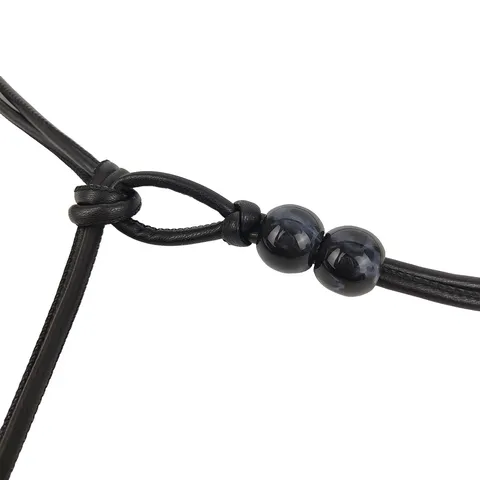 Ceinture Décorative en Corde de Taille Mince pour Femmes en Cuir PU pour Robes Chaîne de Taille Ajustable avec Perles en Marbre Accessoires de Mode