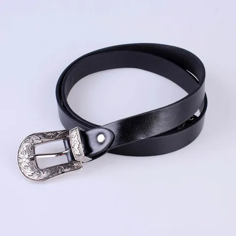 Cintura da Donna Western Vintage con Doppia Fibbia Intagliata Cintura in Pelle PU Y2K Retrò Accessori con Fibbia ad Ardiglione Floreale